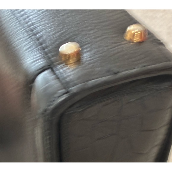 Vintage EUC Bally Black Leather Crossbody Adjustable Bag - Picture 7 of 16